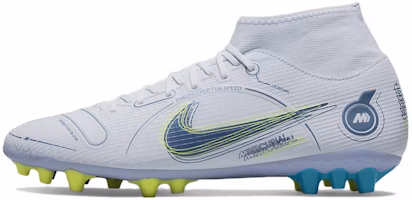 Nike Superfly 8 Academy AG 'Gray Light Blue Yellow' DJ2866-054 Nike Superfly 8 Academy AG 'Gray Light Blue Yellow' DJ2866-054
