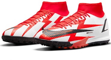 Nike Superfly 8 刺客 14 Academy CR7 TF 專業足球鞋 黑白紅 Lookbook Nike Superfly 8 刺客 14 Academy CR7 TF 專業足球鞋 黑白紅