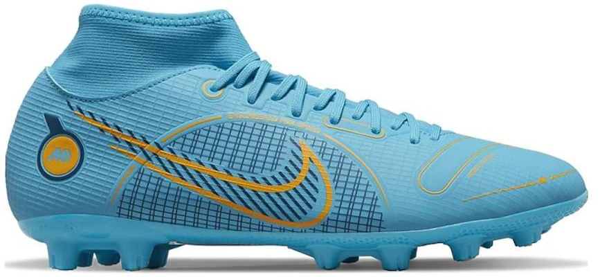 Nike Mercurial Superfly 8 Academy HG 戶外場地 減震防滑耐磨 硬地足球場足球鞋 男女款 藍色 Order Nike Mercurial Superfly 8 Academy HG 戶外場地 減震防滑耐磨 硬地足球場足球鞋 男女款 藍色