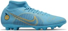Order Nike Mercurial Superfly 8 Academy HG 戶外場地 減震防滑耐磨 硬地足球場足球鞋 男女款 藍色
