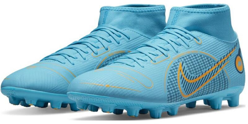 Nike Mercurial Superfly 8 Academy HG 戶外場地 減震防滑耐磨 硬地足球場足球鞋 男女款 藍色 Lookbook Nike Mercurial Superfly 8 Academy HG 戶外場地 減震防滑耐磨 硬地足球場足球鞋 男女款 藍色