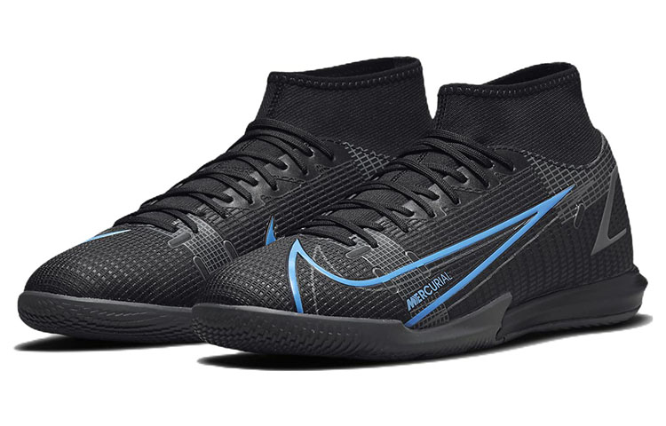 Nike Mercurial Superfly 8 Academy IC 'Black Blue' 圖 3