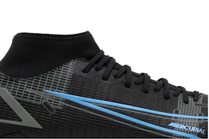 Nike Mercurial Superfly 8 刺客 14 Academy MG 多功能場地 防滑透氣足球鞋 男女同款 黑藍 Order Nike Mercurial Superfly 8 刺客 14 Academy MG 多功能場地 防滑透氣足球鞋 男女同款 黑藍