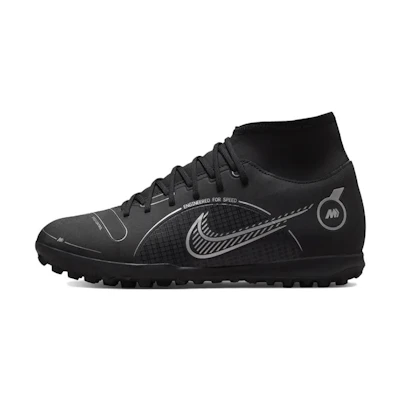 Nike Mercurial Superfly 8 Club TF 'Black Metallic Silver'