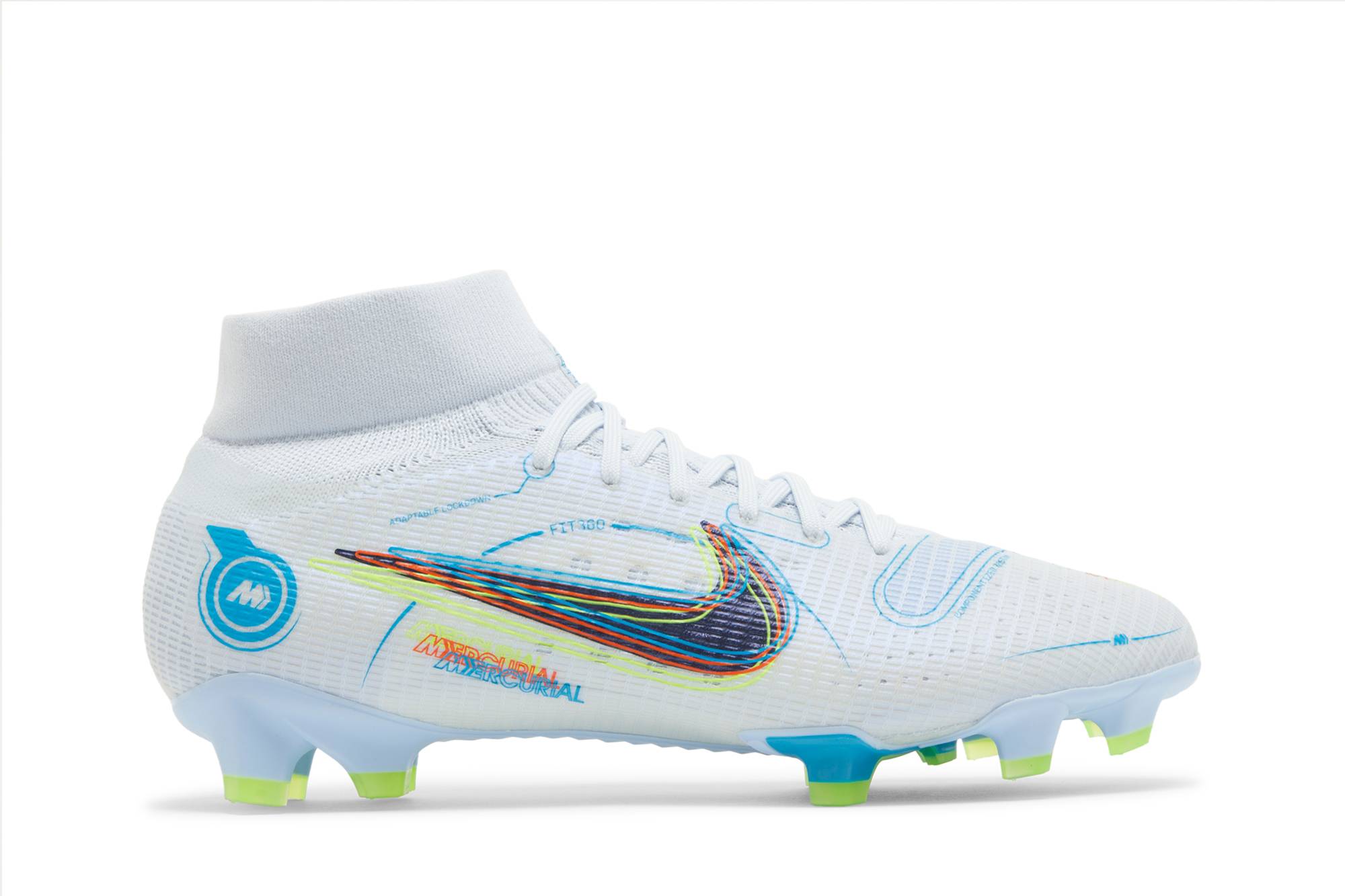 Nike Mercurial Superfly 8 Pro FG 'Grey Light Marine' DJ2848-054