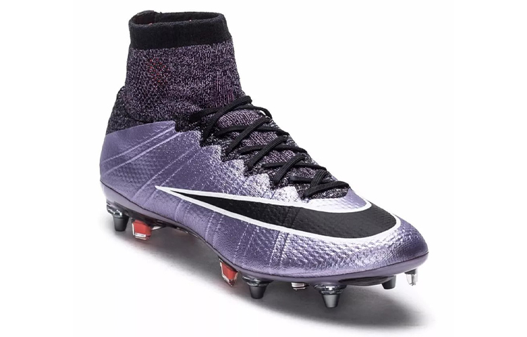 Order 耐吉 Mercurial Superfly SG PRO 软地足球鞋 黑紫色
