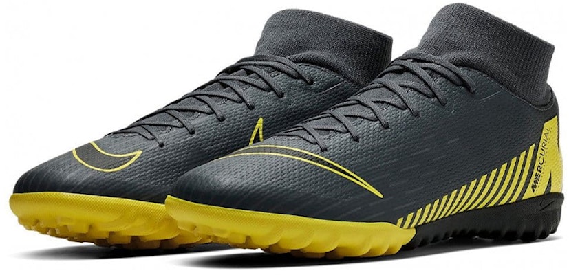ナイキ マーキュリアル スーパーフライX 6 アカデミー TF グレー/イエロー AH7370-070 Lookbook ナイキ マーキュリアル スーパーフライX 6 アカデミー TF グレー/イエロー AH7370-070