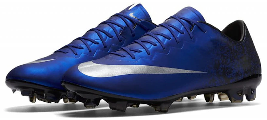 耐吉 Mercurial Vapor X CR FG 硬場地足球鞋 藍黑色 Order 耐吉 Mercurial Vapor X CR FG 硬場地足球鞋 藍黑色