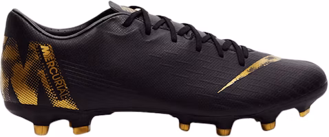 Nike Mercurial Vapor 12 Academy FG MG 'Black Metallic Gold' AH7375-077 Nike Mercurial Vapor 12 Academy FG MG 'Black Metallic Gold' AH7375-077