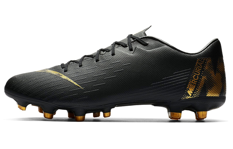Nike Mercurial Vapor 12 Academy FG MG 'Black Metallic Gold' AH7375-077