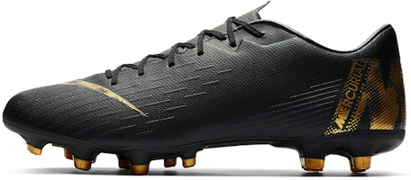 Nike Mercurial Vapor 12 Academy FG MG 'Black Metallic Gold' AH7375-077 Nike Mercurial Vapor 12 Academy FG MG 'Black Metallic Gold' AH7375-077