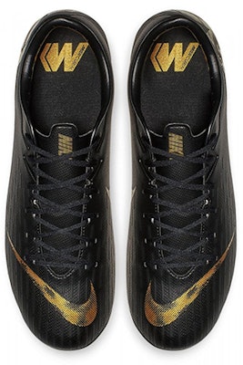 Nike Mercurial Vapor 12 Academy FG MG '黑色金属金' 足球鞋 AH7375-077 Shop Nike Mercurial Vapor 12 Academy FG MG '黑色金属金' 足球鞋 AH7375-077