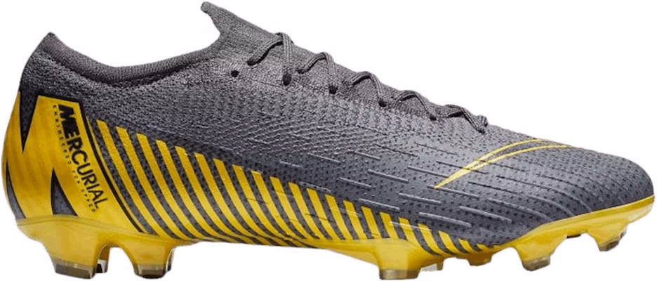 Nike Mercurial Vapor 12 Elite FG Thunder Grey Yellow AH7380 071