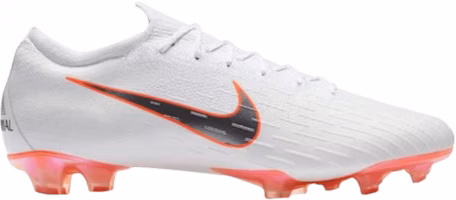 Nike Mercurial Vapor 12 Elite FG 'White Grey Orange' AH7380-107 Nike Mercurial Vapor 12 Elite FG 'White Grey Orange' AH7380-107