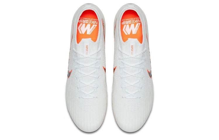 Shop Nike Mercurial Vapor 12 刺客 12 精英 FG 硬地足球鞋 白黑橙
