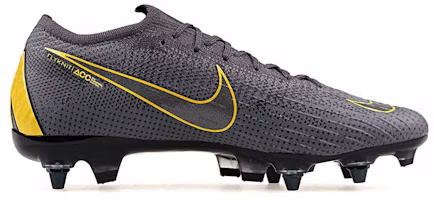 Nike Mercurial Vapor 12 Elite SG Pro 'Grey Yellow' AH7381-070 Nike Mercurial Vapor 12 Elite SG Pro 'Grey Yellow' AH7381-070
