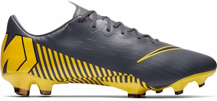 Nike Mercurial Vapor 12 Pro FG 'Dark Grey Yellow' AH7382-070 Nike Mercurial Vapor 12 Pro FG 'Dark Grey Yellow' AH7382-070