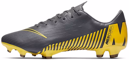 Nike Mercurial Vapor 12 Pro FG 'Dark Grey Yellow' AH7382-070 Nike Mercurial Vapor 12 Pro FG 'Dark Grey Yellow' AH7382-070