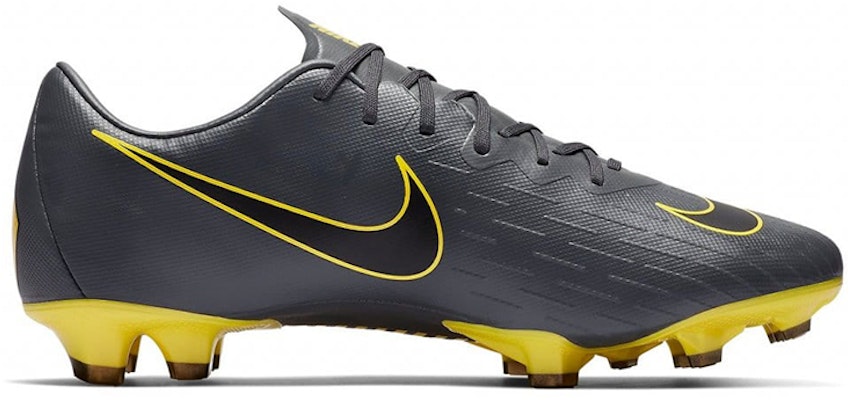 耐克Mercurial Vapor 12 Pro FG '深灰黄'足球鞋 AH7382-070 Order 耐克Mercurial Vapor 12 Pro FG '深灰黄'足球鞋 AH7382-070