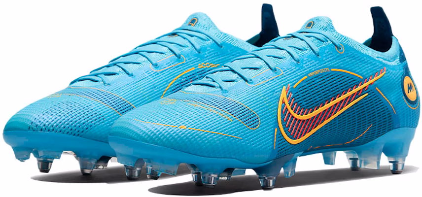 耐克Mercurial Vapor 14 Elite蓝黄配色 DJ2834-484 Lookbook 耐克Mercurial Vapor 14 Elite蓝黄配色 DJ2834-484