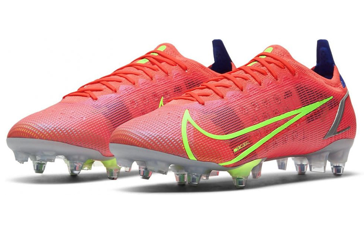 Lookbook Nike Mercurial Vapor 14 Elite SG Rojo Brillante y Azul Índigo CV0988-600