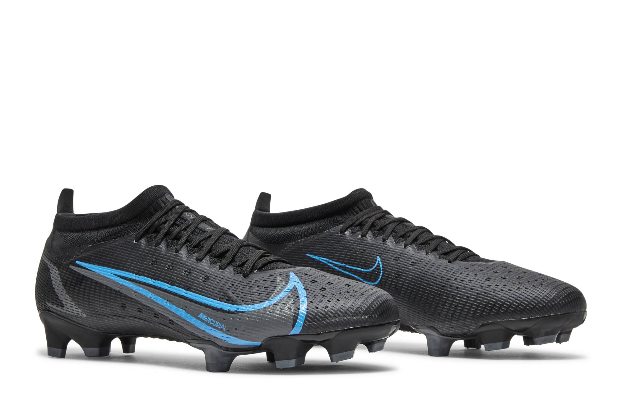 Nike Mercurial ブラック/ブルー FGシューズ Nike Mercurial ブラック/ブルー スパイクシューズ Amazon.com