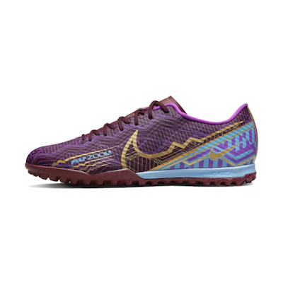 Nike Zoom Mercurial Vapor 15 Academy KM TF Dark Beetroot University Blue Vivid Metallic Vivid Gold 'Purple'