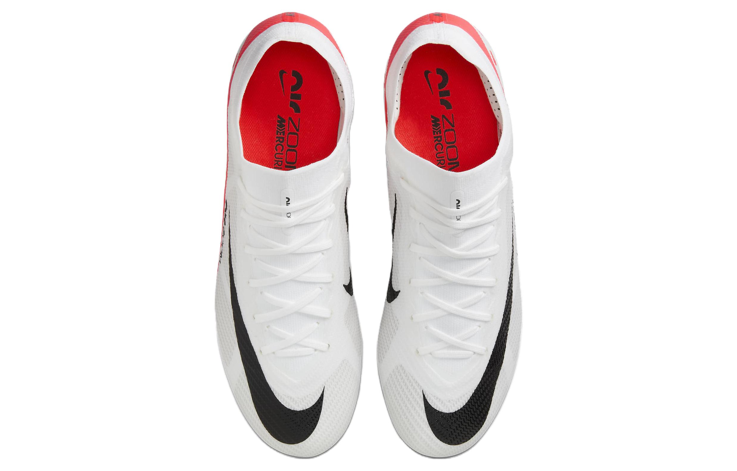 Shop 耐吉 Mercurial Vapor 15 Pro 人造草坪 減震耐磨 足球鞋 男女同款 白紅色