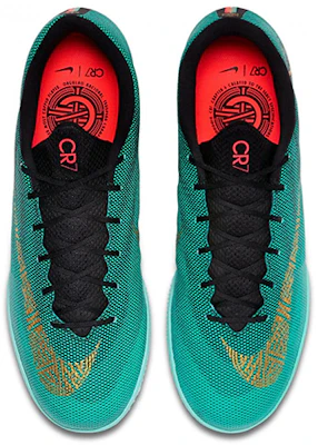 耐吉 Mercurial VaporX 12 學院 CR7 室內 足球鞋 綠黑 Shop 耐吉 Mercurial VaporX 12 學院 CR7 室內 足球鞋 綠黑
