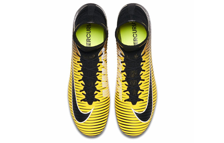 Shop 耐吉 Mercurial Veloce 3 DF AG 人造草地足球鞋 黃黑色