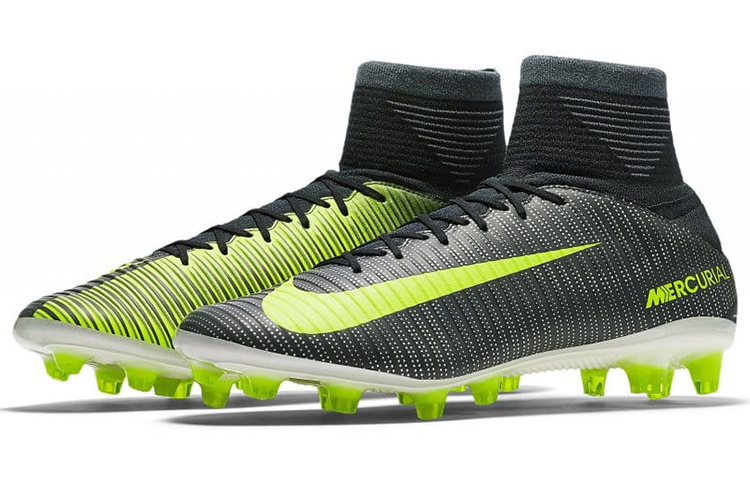Lookbook 耐吉 Mercurial Veloce 3 Dynamic Fit CR7 AG Pro 人造草地足球鞋 黑綠色