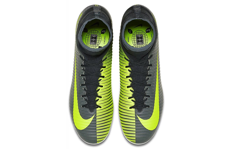 Shop 耐吉 Mercurial Veloce 3 Dynamic Fit CR7 AG Pro 人造草地足球鞋 黑綠色