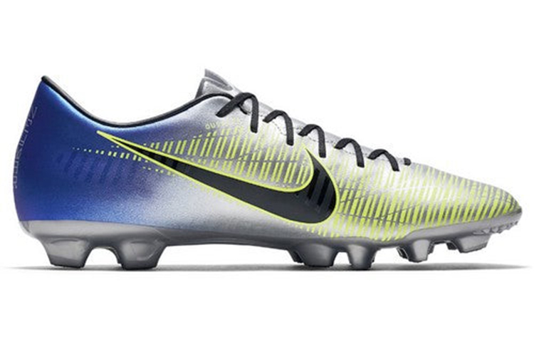 Order 耐吉 Mercurial Victory 6 NJR HG 硬地足球鞋 藍銀色