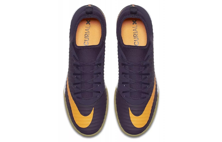 Shop Nike MercurialX Finale 2 IC 室內場地足球鞋 紫黃