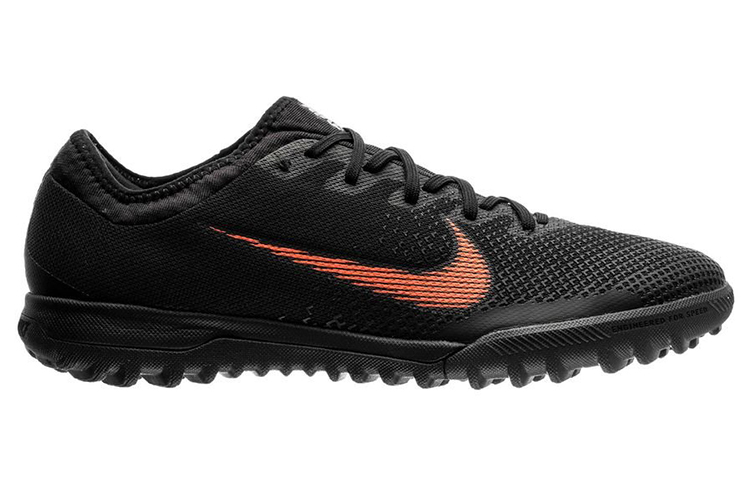 Order 耐吉 MercurialX VaporX 12 Pro TF 草地足球鞋 黑橙色