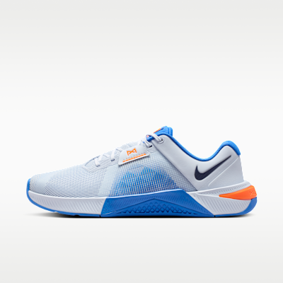 Nike Metcon 10 Football Gray/Blue Crystal/Orange Frost/Midnight Navy HJ1875-008