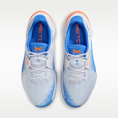 Shop Nike Metcon 10 Football Gray/Blue Crystal/Orange Frost/Midnight Navy HJ1875-008