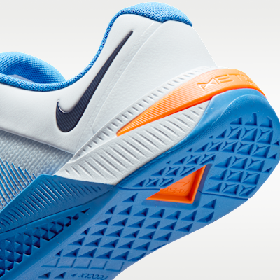 Cheap Nike Metcon 10 Football Gray/Blue Crystal/Orange Frost/Midnight Navy HJ1875-008