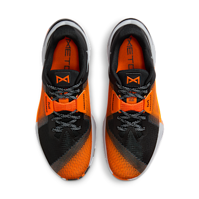 Shop ナイキ メトコン 10 トレーニングシューズ ブラック/セーフティオレンジ/ウルフグレー HJ1875-005