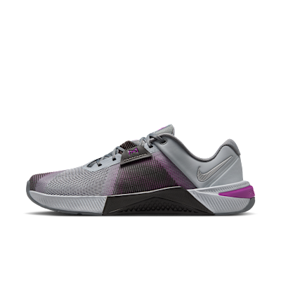 Nike Metcon 10 Training Shoes Wolf Gray/Medium Ash/Vivid Purple/Metallic Silver HJ1875-003