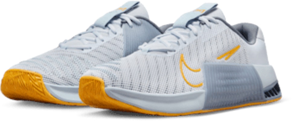 Nike Metcon 9 Football Gray/Light Armory Blue/Ashen Slate/Sun Dial DZ2617-005 Details for Nike Metcon 9 Football Gray/Light Armory Blue/Ashen Slate/Sun Dial DZ2617-005