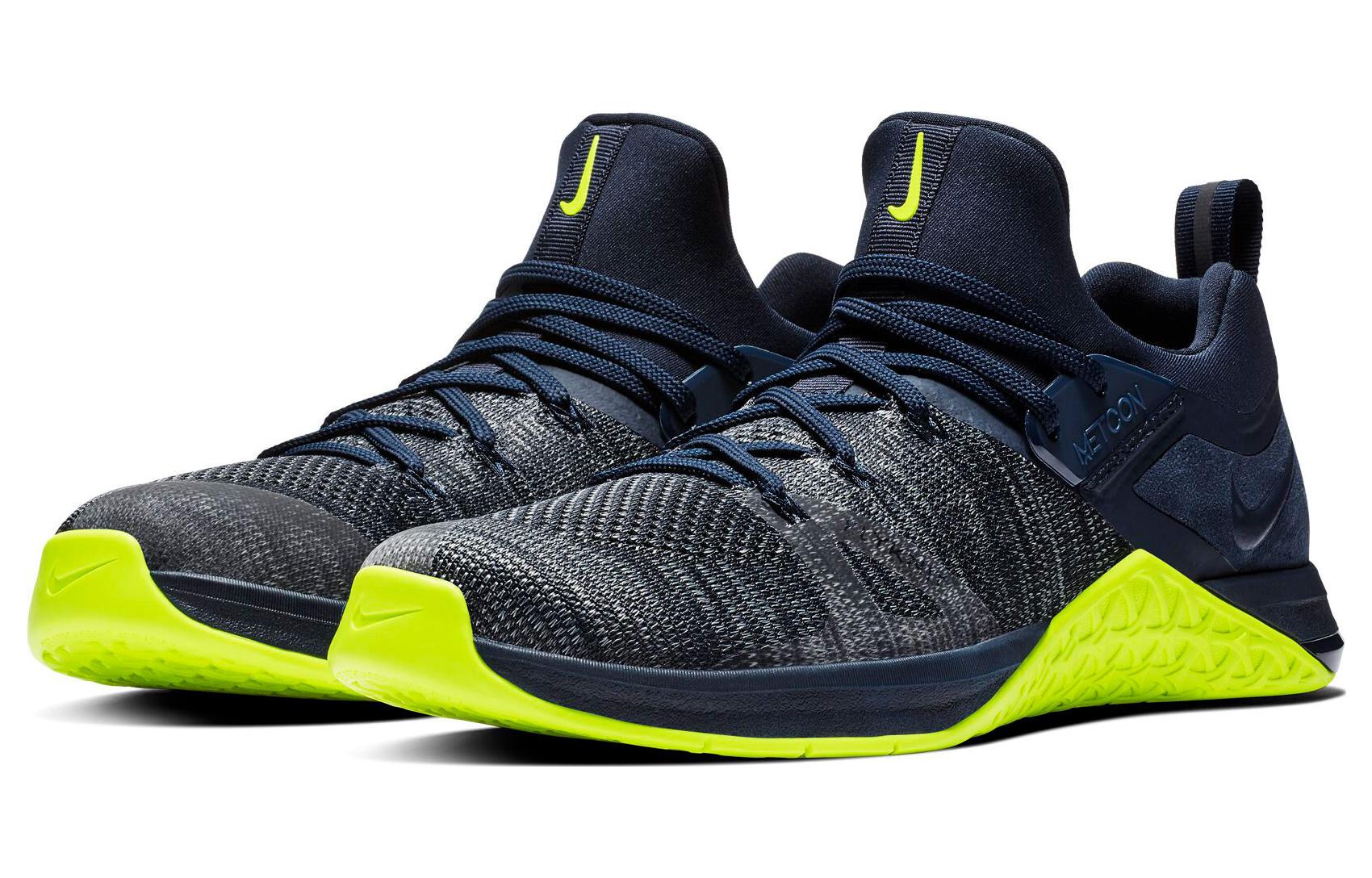 Order Nike Metcon Flyknit 3 'Obsidian Volt' Pria/Wanita Olahraga Sneakers AQ8022-407