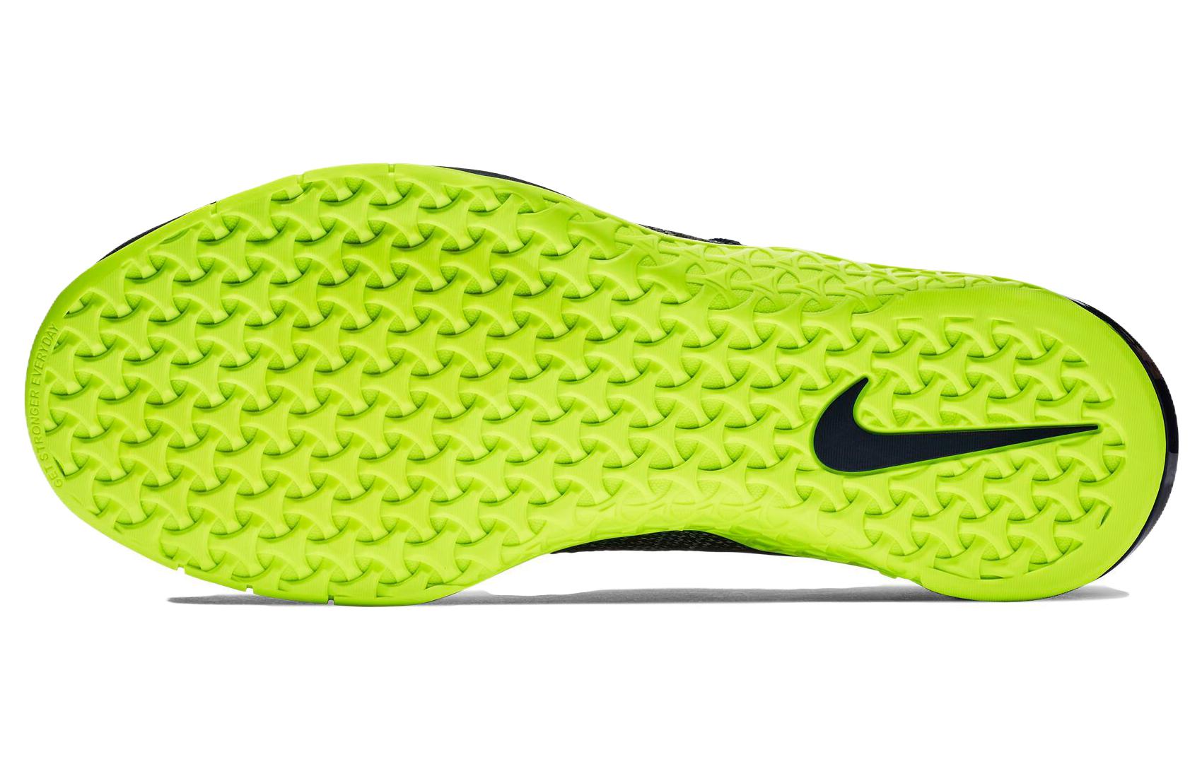 Shop Nike Metcon Flyknit 3 'Obsidian Volt' Pria/Wanita Olahraga Sneakers AQ8022-407