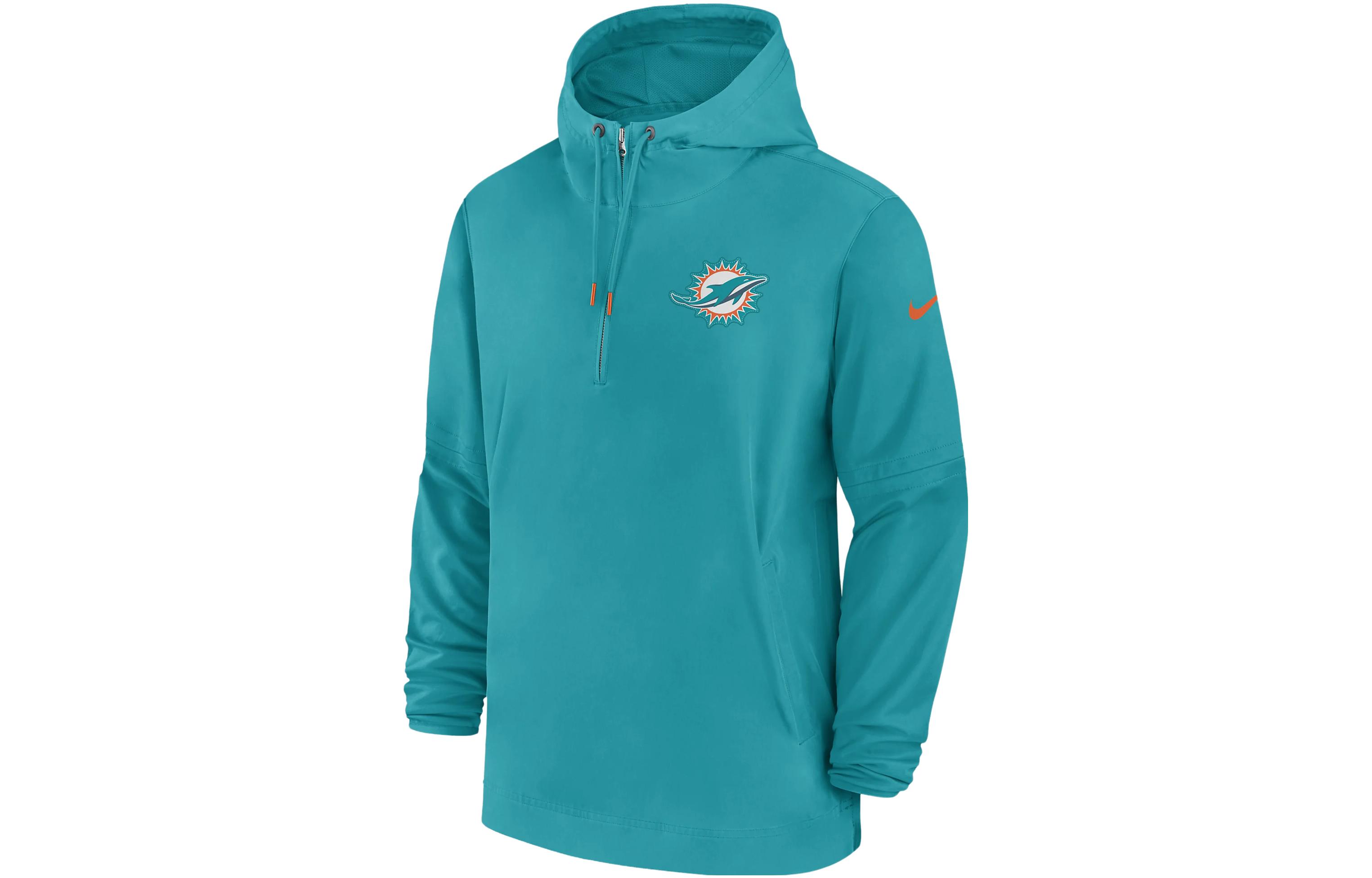 Nike Miami Dolphins Sideline Logo Graphic Hoodie Jacket Men’s – Turquoise 00MI3GT9P-EU6