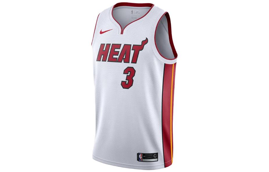 Nike Miami Heat Digitally Printed V-Neck Quick-Dry Tank Top  White 864427-104