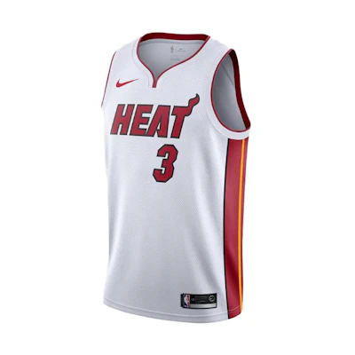 Nike Miami Heat Digitally Printed V-Neck Quick-Dry Tank Top White 864427-104