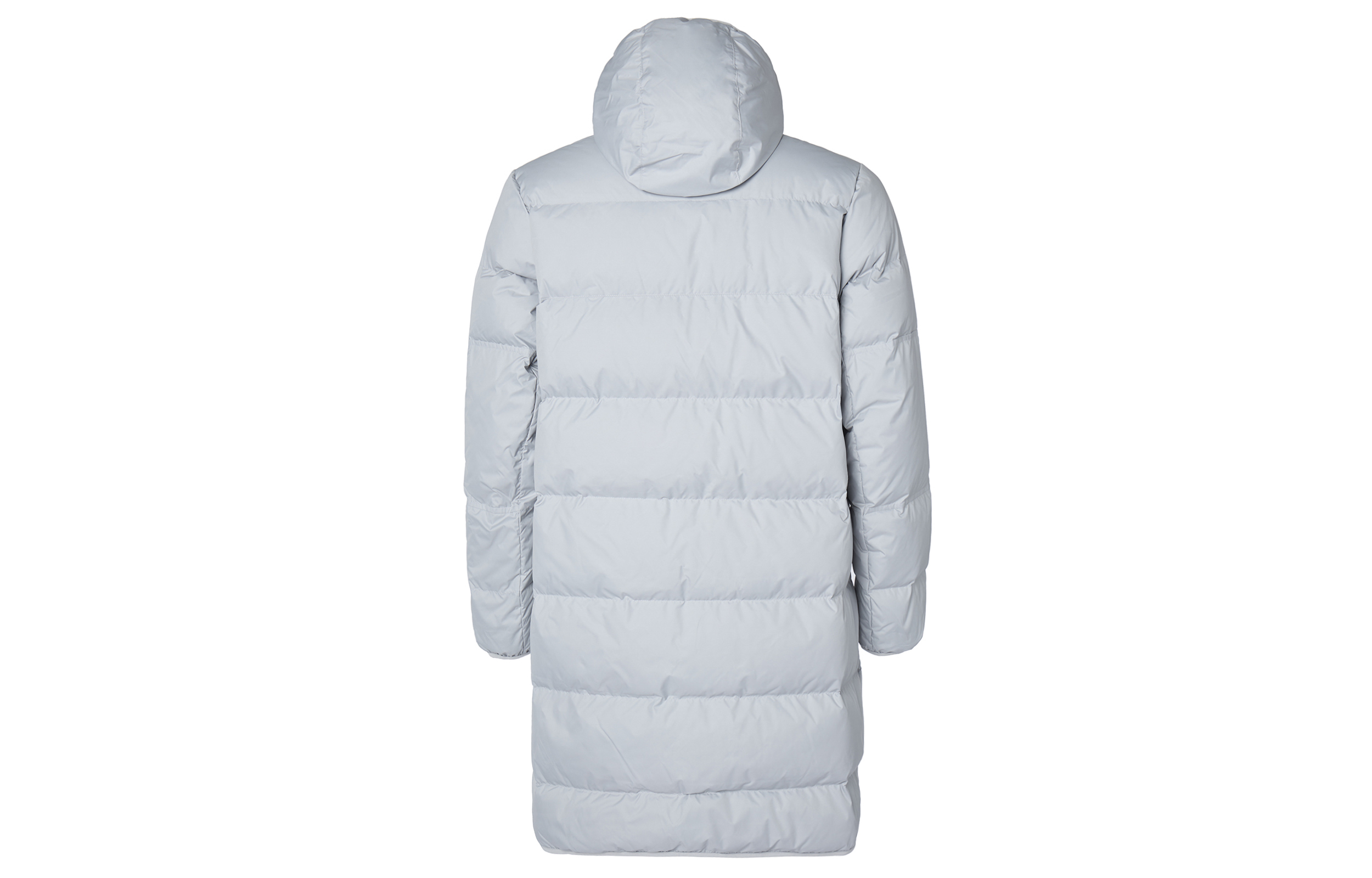 Shop Nike 中長版冬季運動羽絨連帽外套 淺灰色 DD6789-077