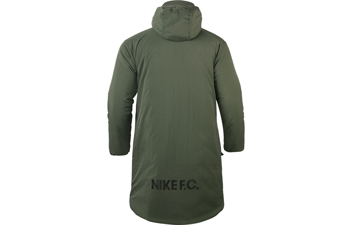 Lookbook Nike 中長版冬季運動連帽外套 綠色 DJ0992-335