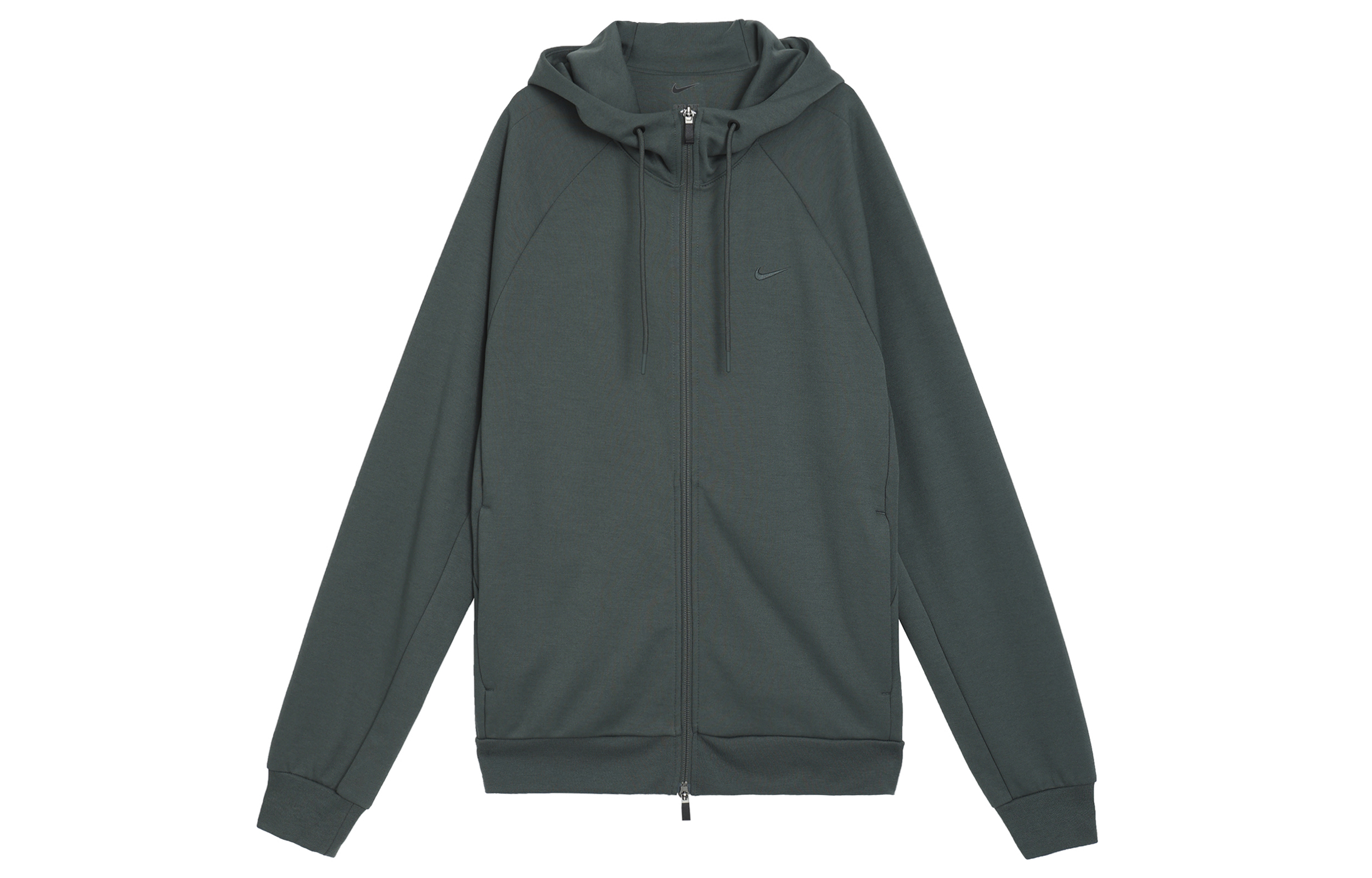 Nike Military Green Dri-Fit Knit Training Jacket Long Sleeve FZ0968-338