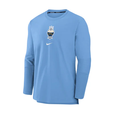 Nike Milwaukee Brewers City Connect Crewneck Sweatshirt Blue Mens Casual Long Sleeve 015C11QBMZB-FFM